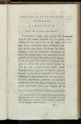 Dmitri V, Ivanovitch, ou peut-être Otrépief;[...]