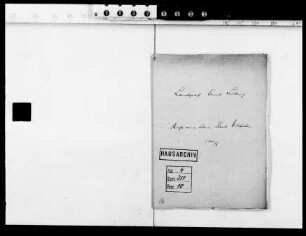 Briefe des Landgrafen Karl Wilhelm an seinen Vater Ernst Ludwig (6 Briefe)