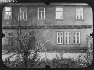 Erfurt-Altstadt, Farbengasse. Wohnhaus. Hofansicht (Teilansicht)