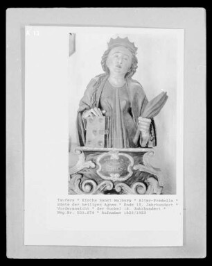 Büste der heiligen Agnes