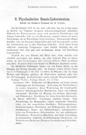 9. Physikalisches Staats-Laboratorium.
