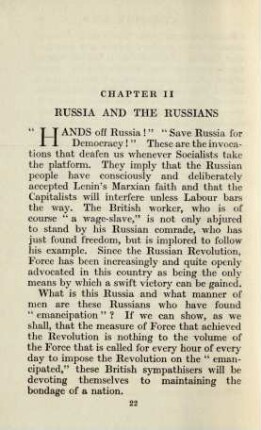Chapter II Russia and the Russians