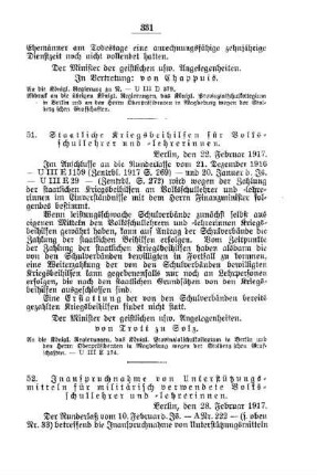 Inanspruchnahme von Unterstützungsmitteln für militärisch verwendete Volksschullehrer und -lehrerinnen : [G. Öffentliches Volksschulwesen]