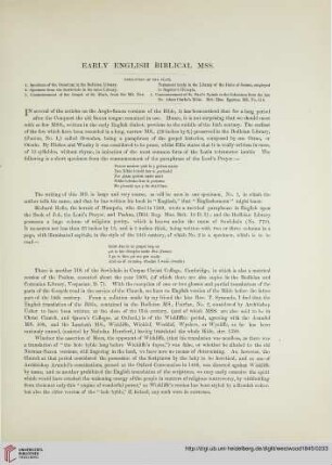 Early englisch biblical mss.