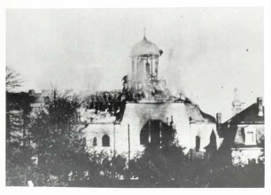 Rastatt, RA; Synagogenbrand