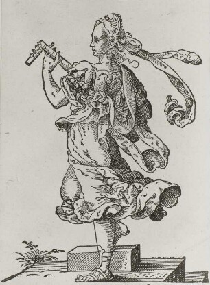 Weibliche Figur mit Laute