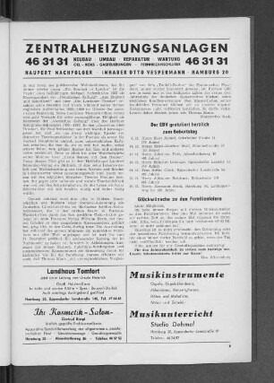 Glückwünsche zu den Familienfeiern
