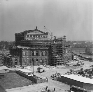 Dresden. Semperoper (Wiederaufbau 1977-1985). Außenansicht