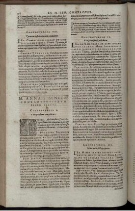 M. Annaei Senecae Controversiarum Liber Sextus