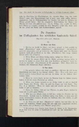 Die Haustiere im Volksglauben des nördlichen Landesteils Lübeck.