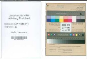 Entnazifizierung Hermann Nolte , geb. 25.12.1907 (Arzt)