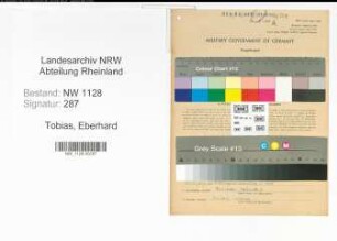Entnazifizierung Eberhard Tobias , geb. 24.02.1906 (Angestellter)