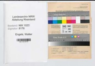 Entnazifizierung Walter Engels , geb. 09.12.1891 (Geschaeftsfuehrer)