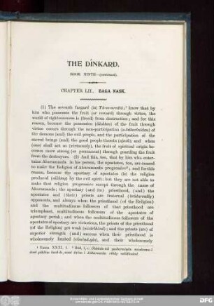 The Dînkard. Book Ninth—(continued).