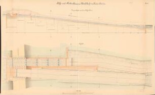 Schleuse, Mühlhof: Aufsicht, Schnitt 1:100