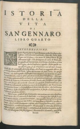 Istoria della vita di San Gennaro : Libro quarto