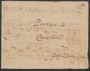 Partiten; cemb; a-Moll; Krebs-WV 825; BWV Anh. III 181