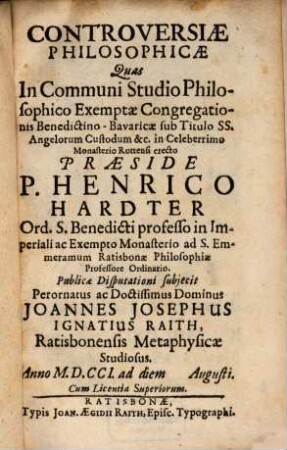 Controversiae philosophicae
