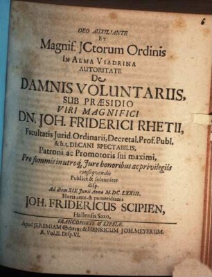 De damnis voluntariis