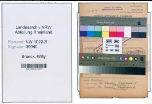 Entnazifizierung Willy Brueck , geb. 07.07.1909 (Fahrer)