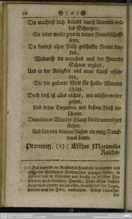 Promnitz, (Esther Maximilia Reichs-Gräfin von)