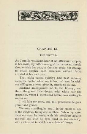 Chapter IX. The Doctor