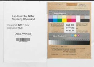 Entnazifizierung Wilhelm Doge , geb. 15.05.1889 (Steiger)