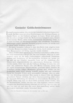 Gmünder Goldschmiedenamen