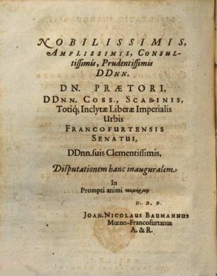 Disputatio Inauguralis De Angina
