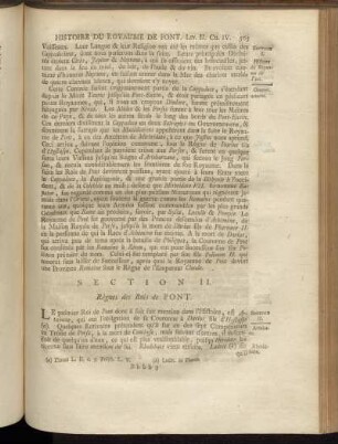 Section II. Règnes des Rois de Pont.