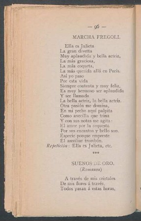 Sueños de oro. : (Romanza)