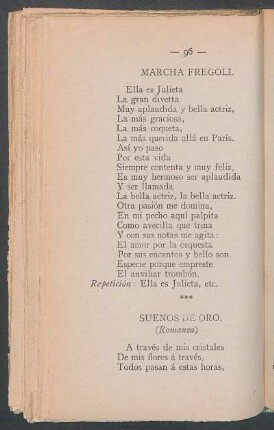 Sueños de oro. : (Romanza)