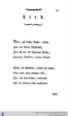 Gern auf diesem Rasen sitze ...