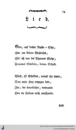 Gern auf diesem Rasen sitze ...