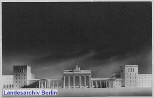[Modellfoto zum Umbau des Brandenburger Tores]