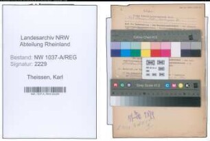 Entnazifizierung Karl Theissen , geb. 00.00.0000 (Amtsanwalt)