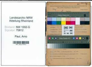 Entnazifizierung Arno Paul, geb. 05.01.1905 (Vertreter)