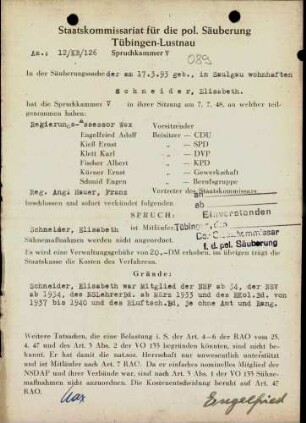Schneider, Elisabeth