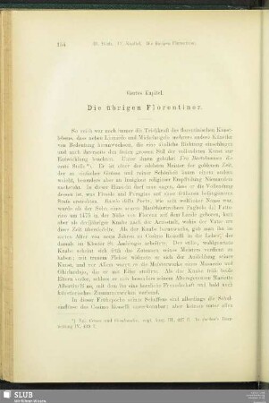 Viertes Kapitel. Die übrigen Florentiner