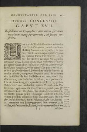 Operis Conclusio. Caput XVII.