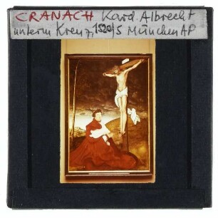 Cranach, Kardinal Albrecht vor dem Gekreuzigten