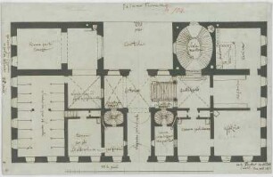 Fischer, Carl von; München; Stadtpalais - Grundriss EG