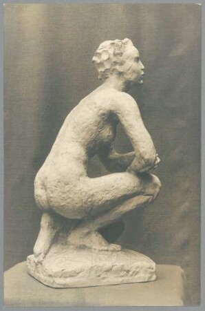 Entwurf Kauernde, 1925/27, Stucco