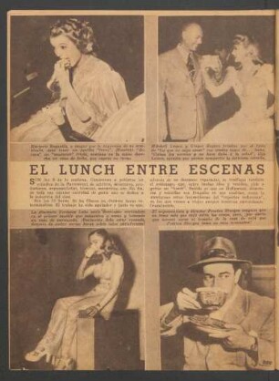 El lunch entre escenas
