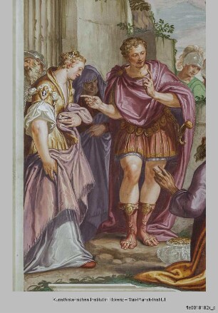 Villa Emo; Mittelsaal : Scipio gibt Aluccius die Verlobte zurück