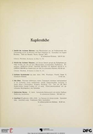 Kupferstiche (Nr. 1-92)
