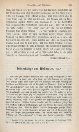 301-312 Dichterklänge aus Westphalen : III.