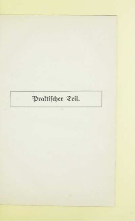 Praktischer Teil