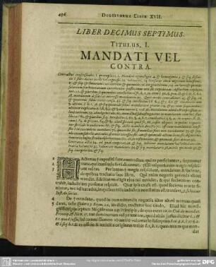 Liber Decimus Septimus