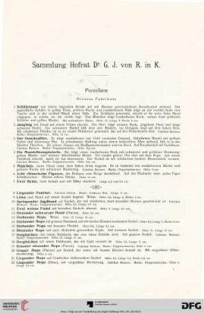 Porzellane (Nr. 1-94)